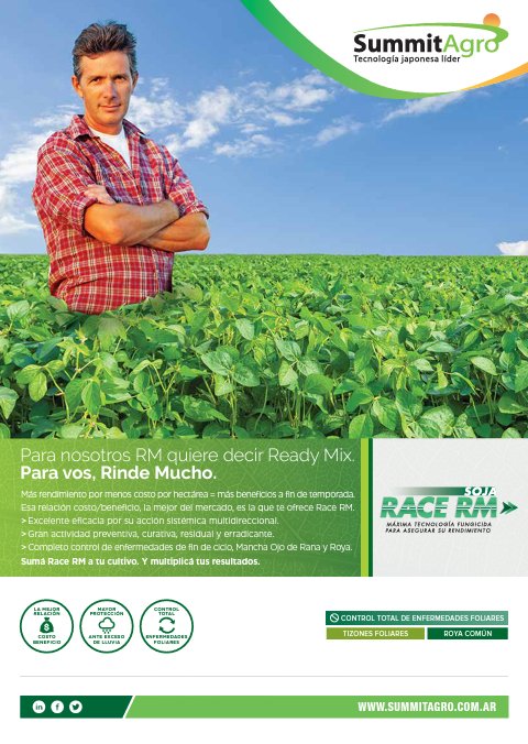 FiorBaru's tweet photo. @SummitAgroAr recomendación de #RaceRm para el control de #RoyaAsiatica en #Soja. https://t.co/YcYbhvX4jH