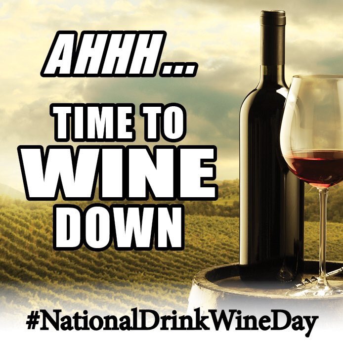 wineopolis's tweet image. Tomorrow is #NationalDrinkWineDay! I say plan ahead, prepare and practice today! #wine #winelover