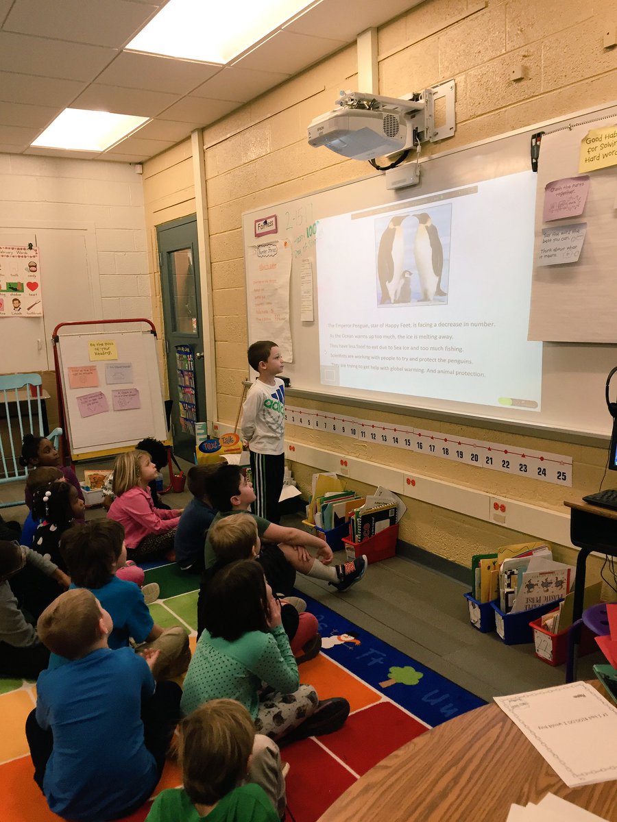 MWolynski's tweet photo. Connor filled us in this week on declining penguin populations. Thanks, Connor! #pattengillpride https://t.co/77UK0N5583