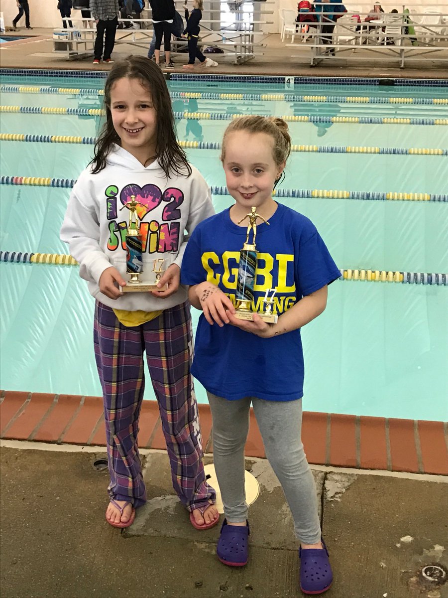 CGBD_SwimTeam's tweet photo. Viktoria Watson & Maddy Nance-Viktoria placed 3rd for 7yr-olds & Maddy was 2nd for 6 & U--at last weekend's 8&U Champs! #youngandfast #CGBD https://t.co/7IoFEZ50w9