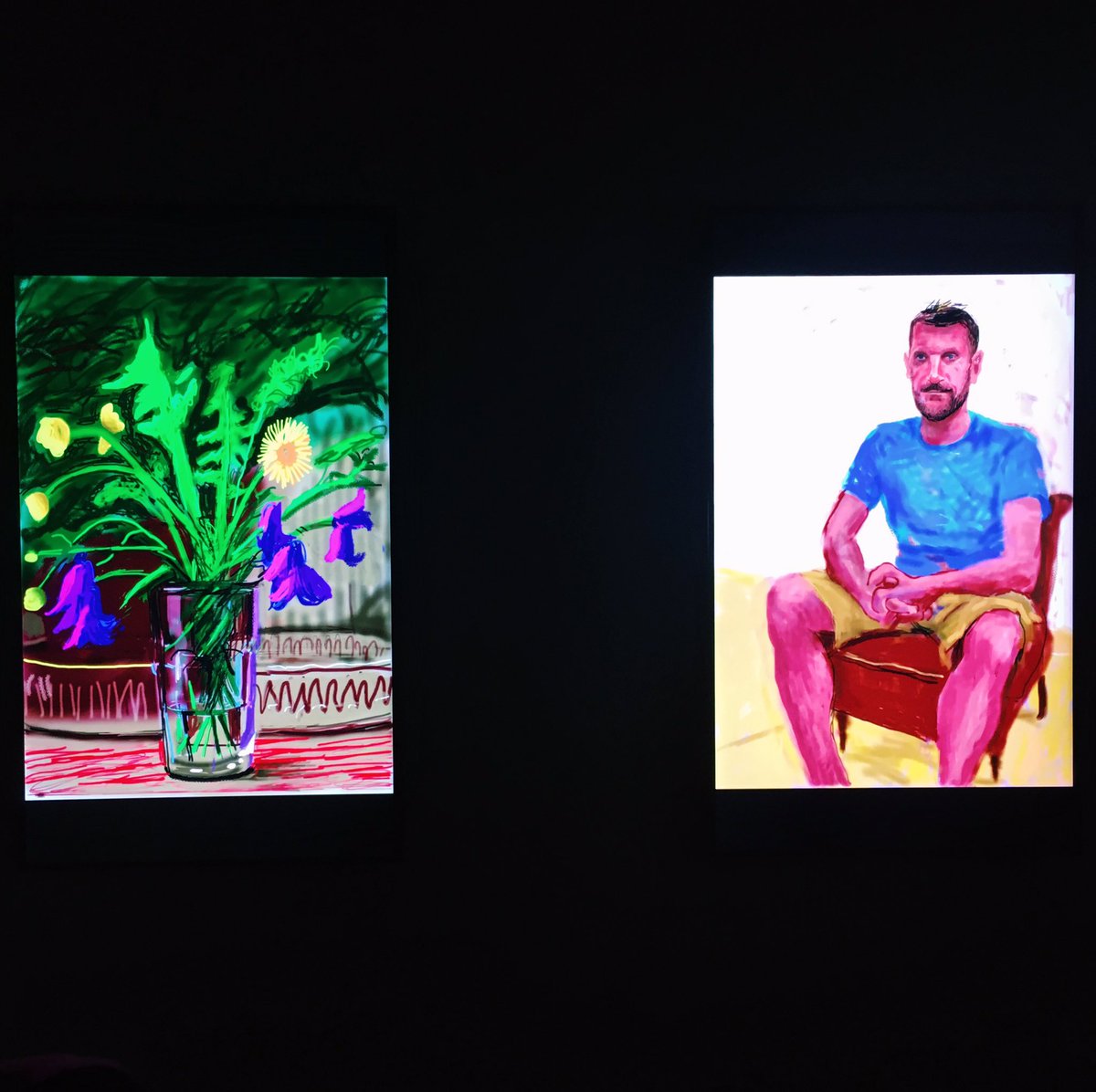 justpan's tweet image. perception. yesterday #Paolozzi + #Kwade @_TheWhitechapel + #PeterLiversidge @KateMacGarry + #Hockney @Tate Britain