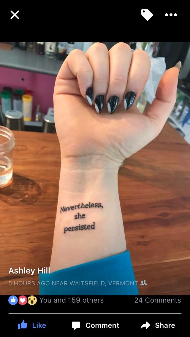 #NeverthelessShePersisted #AWomensPlaceIsInTheHouseAndSenate