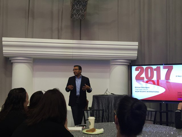 DBDVegas's tweet photo. Such an honor to have @M_Dominguez share a very informative &amp; insightful "State of the Industry" presentation this morning! #eventprofs https://t.co/WJGecr1kFt
