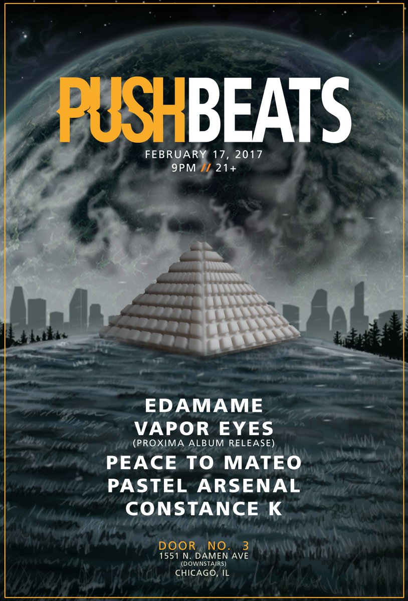 .<a href="/Push_Beats/">Push Beats</a> is still on for TONIGHT and will be at <a href="/cafemustache/">Cafe Mustache</a>! 9PM.