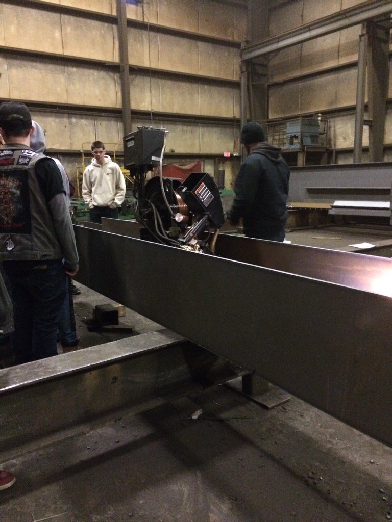 COT Welding students visit Casco Bay Steel today!