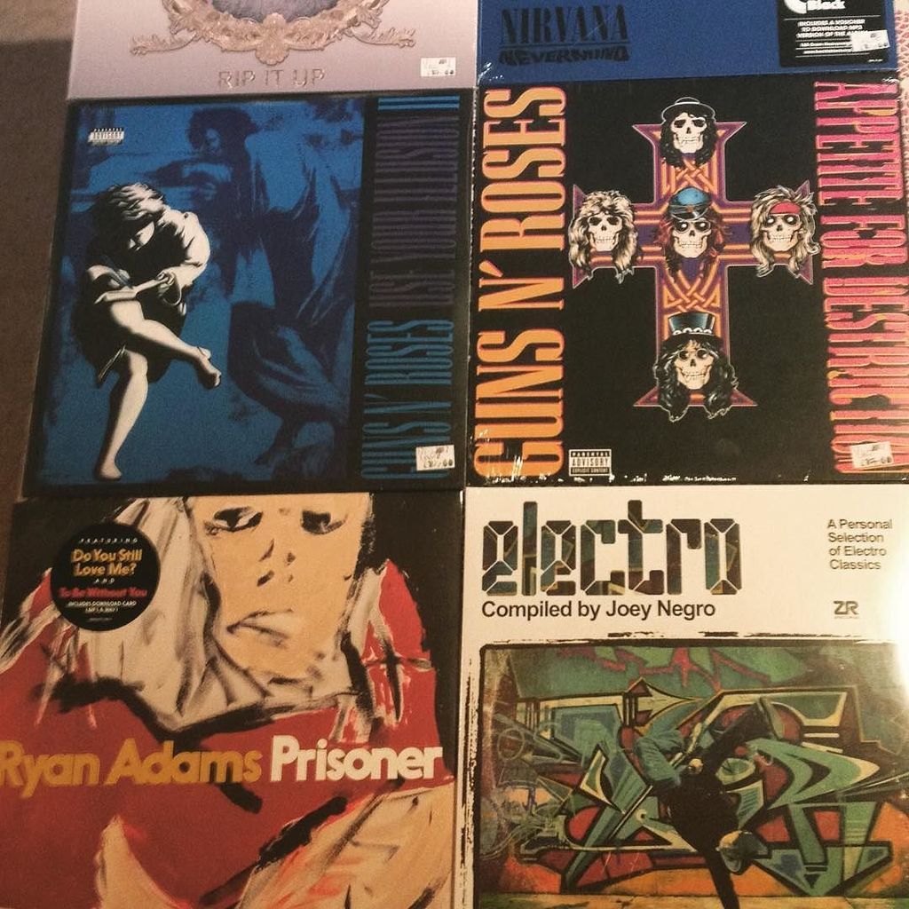 #vinyl #vinyljunkie #vinylrecords #vinylcollection #zrecords #joeynegro #ryanadams #gunsnroses #appetitefordestruct…