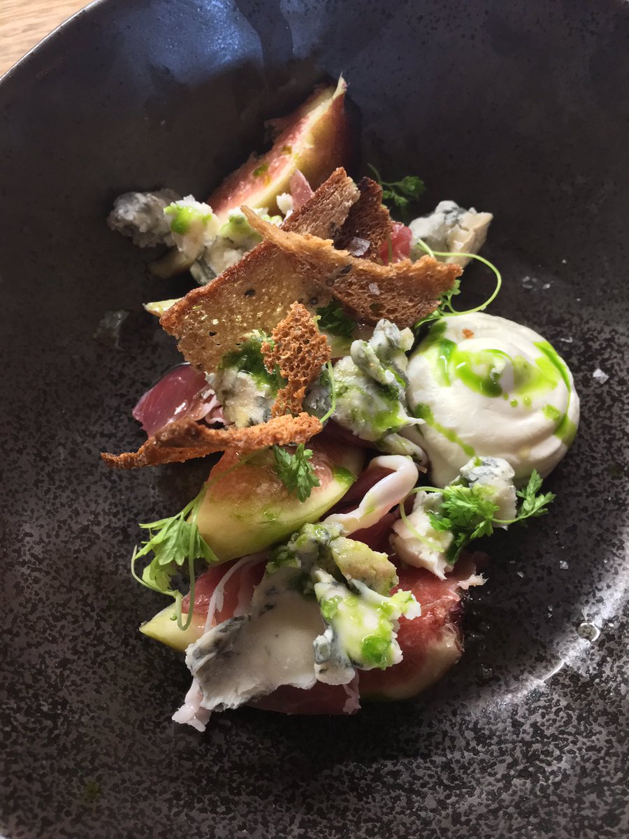 Our fig and blue cheese special - isn't it mouth watering? Get to Carlton &amp; try it #winebar #carlton #gastronomy #melbourneeats #foodie #fig
