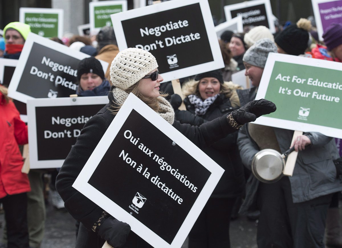 CTVAtlantic's tweet photo. PHOTO GALLERY: Striking Nova Scotia teachers protest outside legislature https://t.co/S0V5DMcduH https://t.co/0uiPjhyYcr