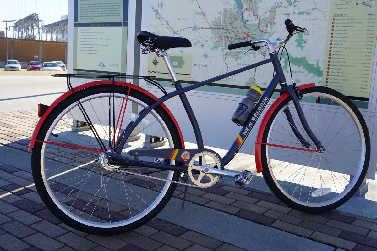 Gotta love this New Belgium Cruiser bicycle our pal Carl Voss, of Des Moines, has donated for Saturday's Raccoon River Valley Trail auction!