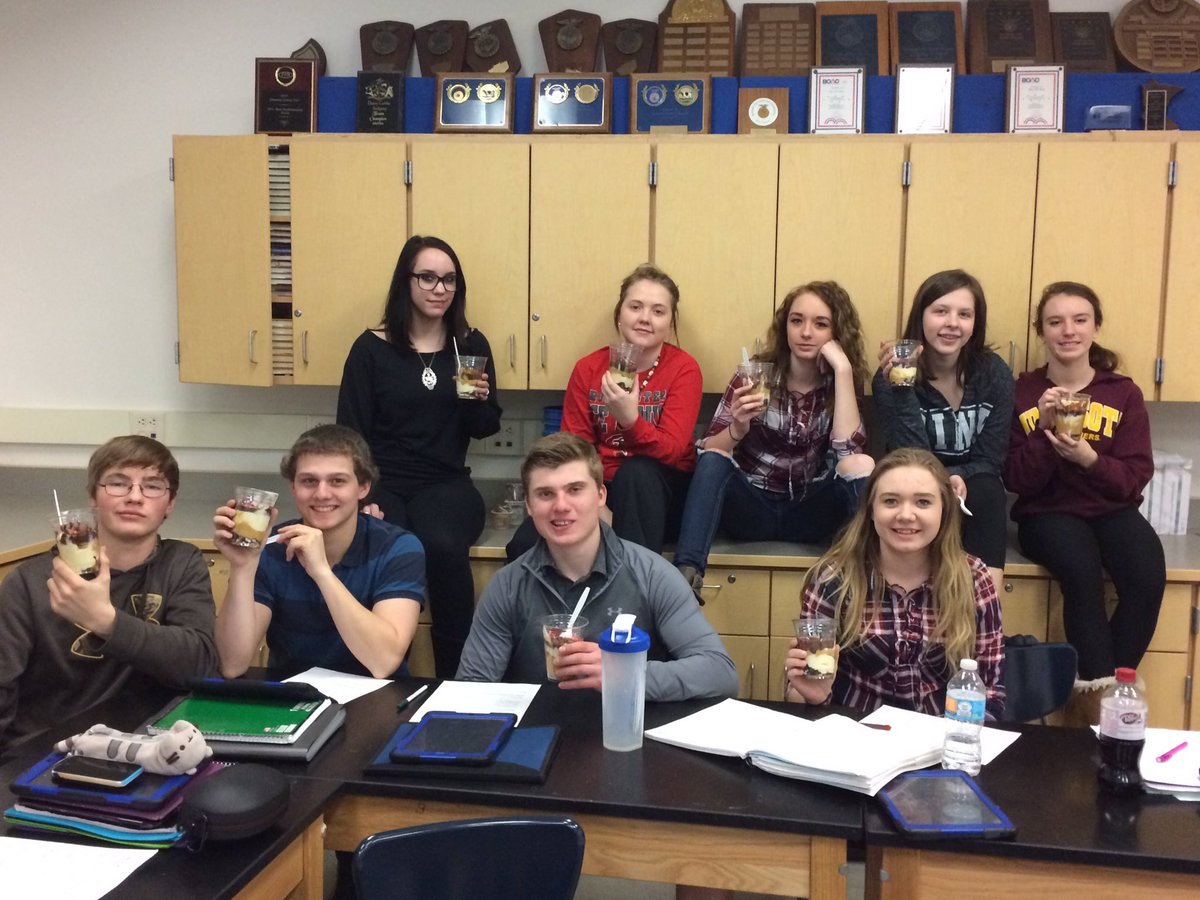BHSAgDept's tweet photo. Nothing says Friday like an edible soil horizon lab! #BHSAg #DirtRules #AgTeachersRock https://t.co/mzjLjXY461
