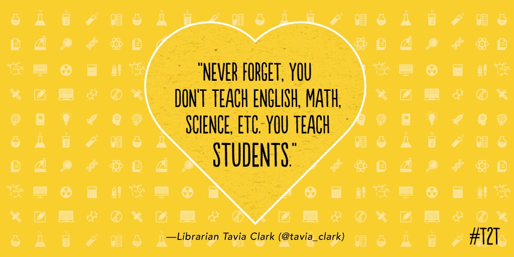 teacher2teacher's tweet photo. It's not what you teach, but whom. #LoveTeaching https://t.co/FIrrwK7WJ3