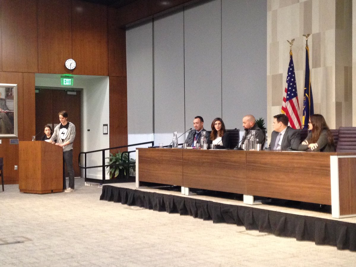 UtahSjsi's tweet photo. Panel discussion among community stakeholders on #humantrafficking lead by #youth of #backyardbroadcast 
#sjquinney https://t.co/FOmrfDTfSE