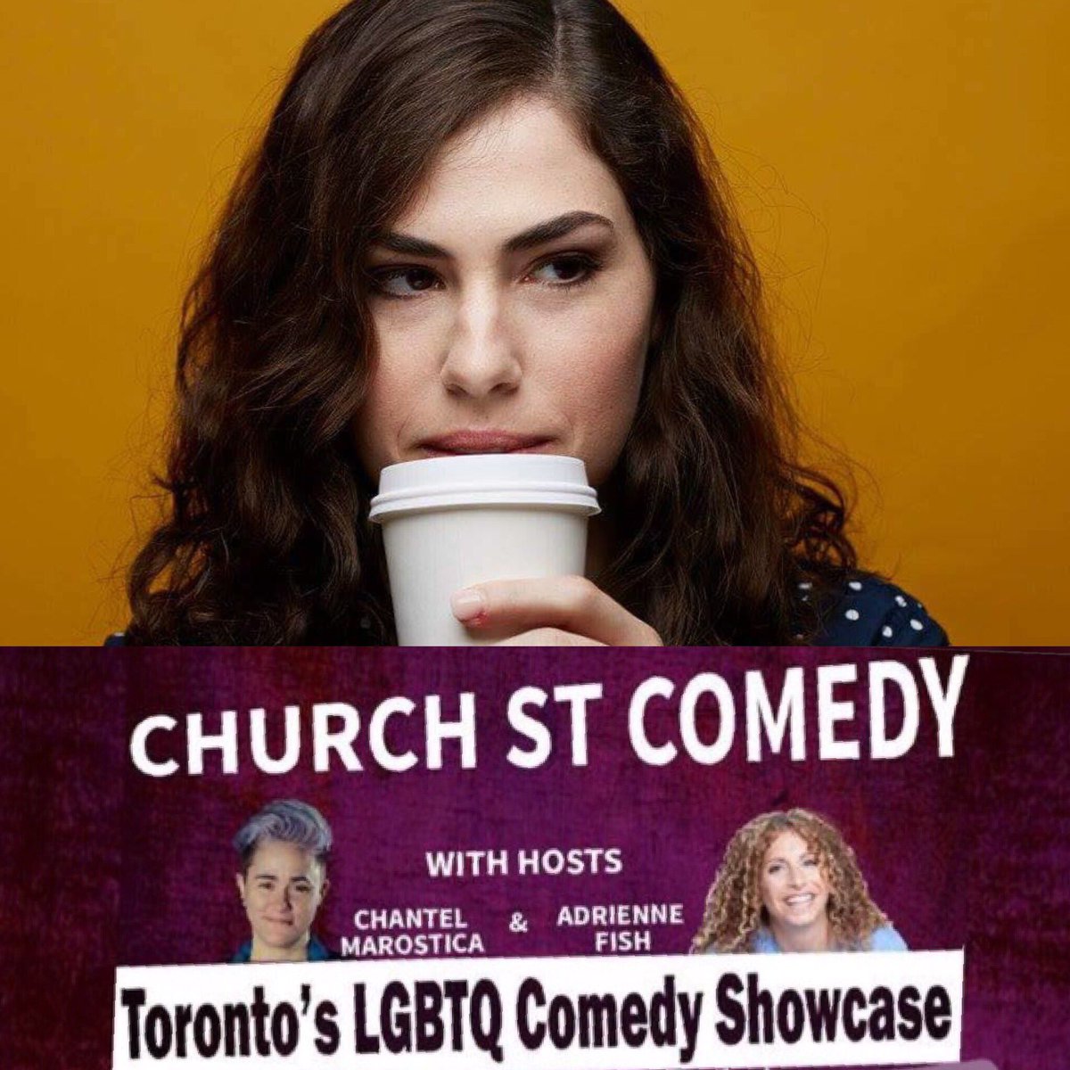ChurchStComedy's tweet photo. #ChurchStreetComedy hits @Pegasusonchurch THIS SUNDAY! @connors_cara features this month!!! 
🏳️‍🌈DON'T MISS HER ACT🏳️‍🌈#LGBTQ #Comedy https://t.co/ax1Sg3ZnKr
