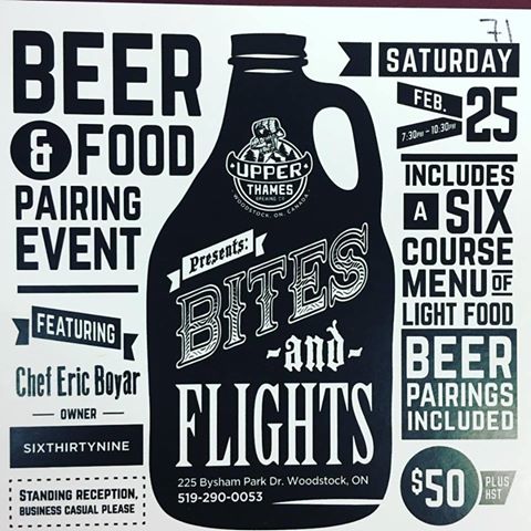 Oxford Fresh (@oxfordfresh) on Twitter photo On Feb. 25th, <a href="/upperthamesbrew/">Upper Thames Brewing</a> and <a href="/sixthirtynine/">eric boyar</a> are hosting a bites and flights event. Get tickets now! On Feb. 25th, <a href="/upperthamesbrew/">Upper Thames Brewing</a> and <a href="/sixthirtynine/">eric boyar</a> are hosting a bites and flights event. Get tickets now!