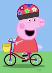 MoodToObey's tweet photo. Why is Peppa Pig in a helmet so funny to me 😂😂😂😂 https://t.co/Ay2pJsB8RD