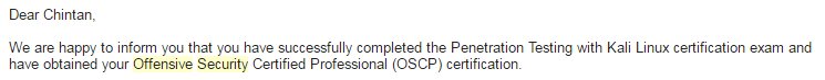 davechintan's tweet image. Feeling relaxed - finally I can get my sleep cycle back in order, now that I have officially passed OSCP 😀. Thank you @offsectraining.
