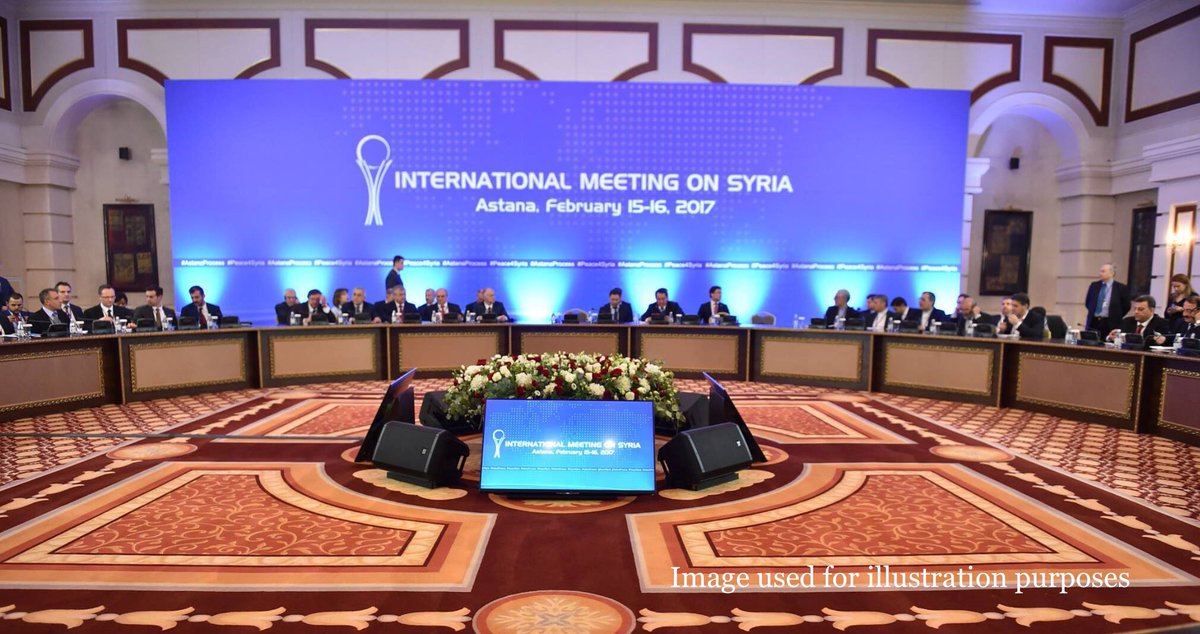 Amb_Yakovenko's tweet photo. One step forward: Syrian talks in Astana resulted in a deal to uphold the truce &amp; set in motion the trilateral mechanism to monitor it. https://t.co/09xFbd2mTb