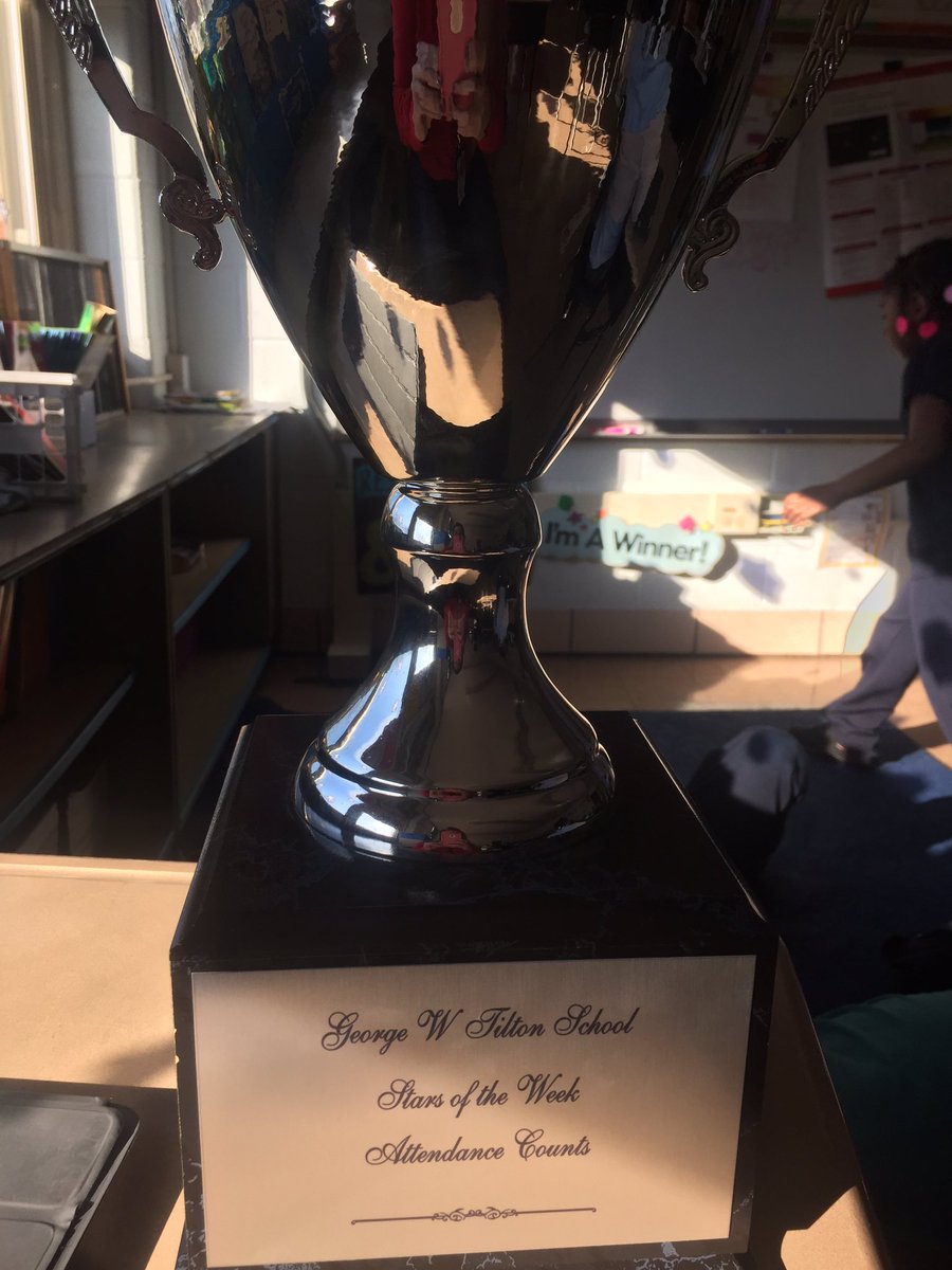 WOW!! And another accomplishment!! Third grade room 308 wins the traveling trophy for the best attendance for the week <a href="/TiltonSTEM/">Tilton Elementary</a> 🏆😊🌟