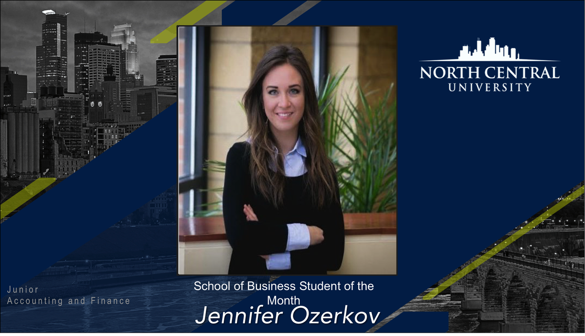 NCU_Business's tweet photo. Congrats to Jennifer Ozerkov on being selected for the February School of Business Student of the Month! #business #ncu https://t.co/n8ttc0YrEr
