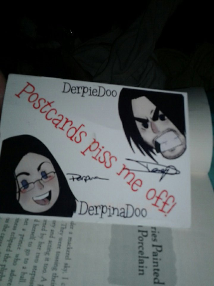 _SlowBurn_'s tweet photo. HAZAH! The wait has ended derpidoo's postcard has finally arived! #derpidoo https://t.co/O1RsqocKMp