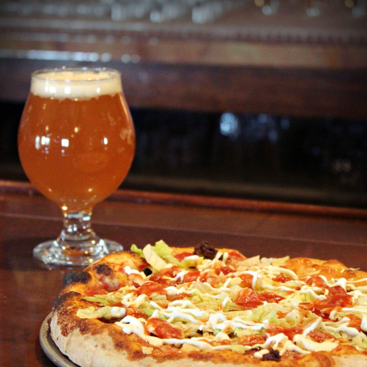 RailheadBrew's tweet photo. This week's Featured Pizza is the Taco Pizza

On Tap: IPA, Kolsch, Altbier, Brown Ale, Oatmeal Stout and BlackBird Cider https://t.co/cvbcpBa89E