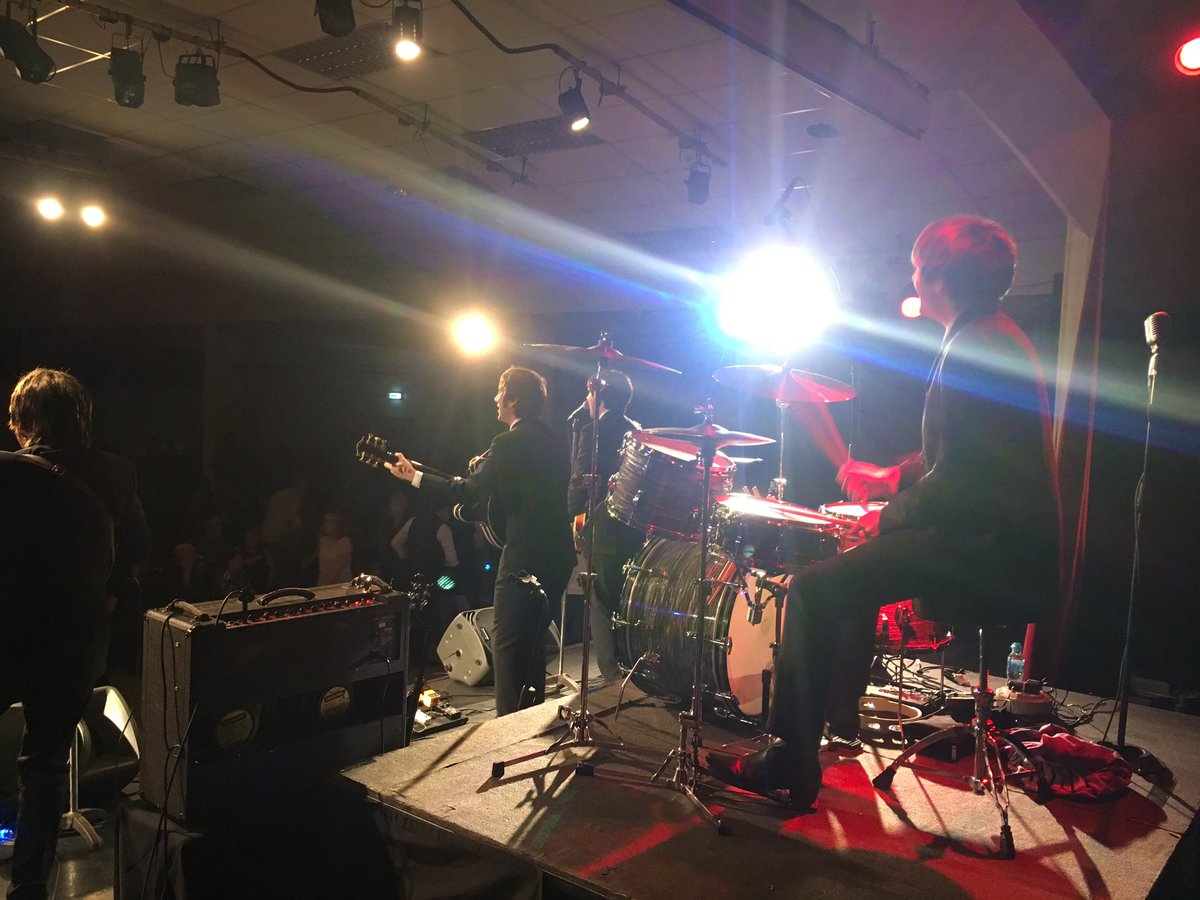 Jon_WarbleEnts's tweet photo. Meet The Beatles at @NantwichCivic  Absolutely... storming... it. https://t.co/Ttua4Wgnau