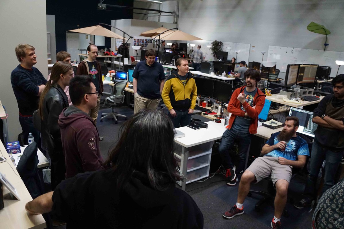 reactgames's tweet image. Today is Mark Owens last day at React! Games. We're going to miss you, buddy!