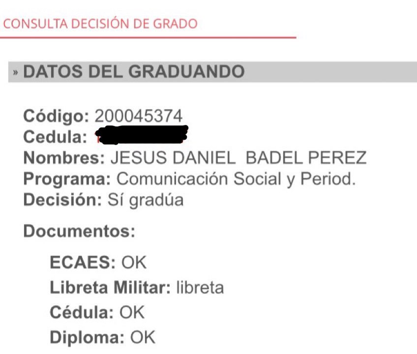 DanielBadel's tweet photo. Gracias a Dios por este logro. @egresadoUNorte #SoyEgresadoUninorte #SiGradua https://t.co/q1sPRVDNOS