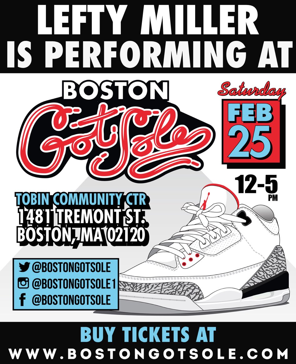 LetLeftCook's tweet image. Sat. Feb. 25 I'll be performing at the @BostonGotSole event. Hit the website for tickets. @team_fym #TeamFYM #Barzilla #makehiphopgreatagain