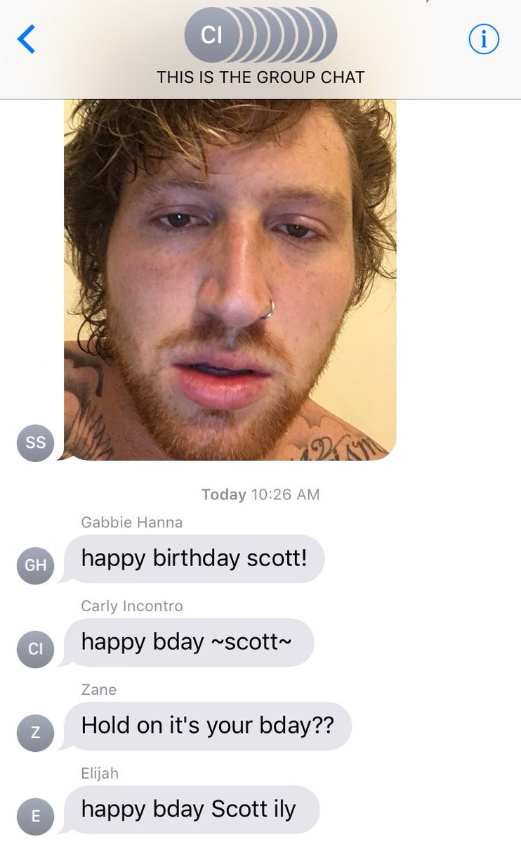 eringilfoy's tweet photo. i sent this as a joke bc it's ed sheerans birthday but everyone in the chat actually thinks it's scott's lol https://t.co/GNnFQyi3tz