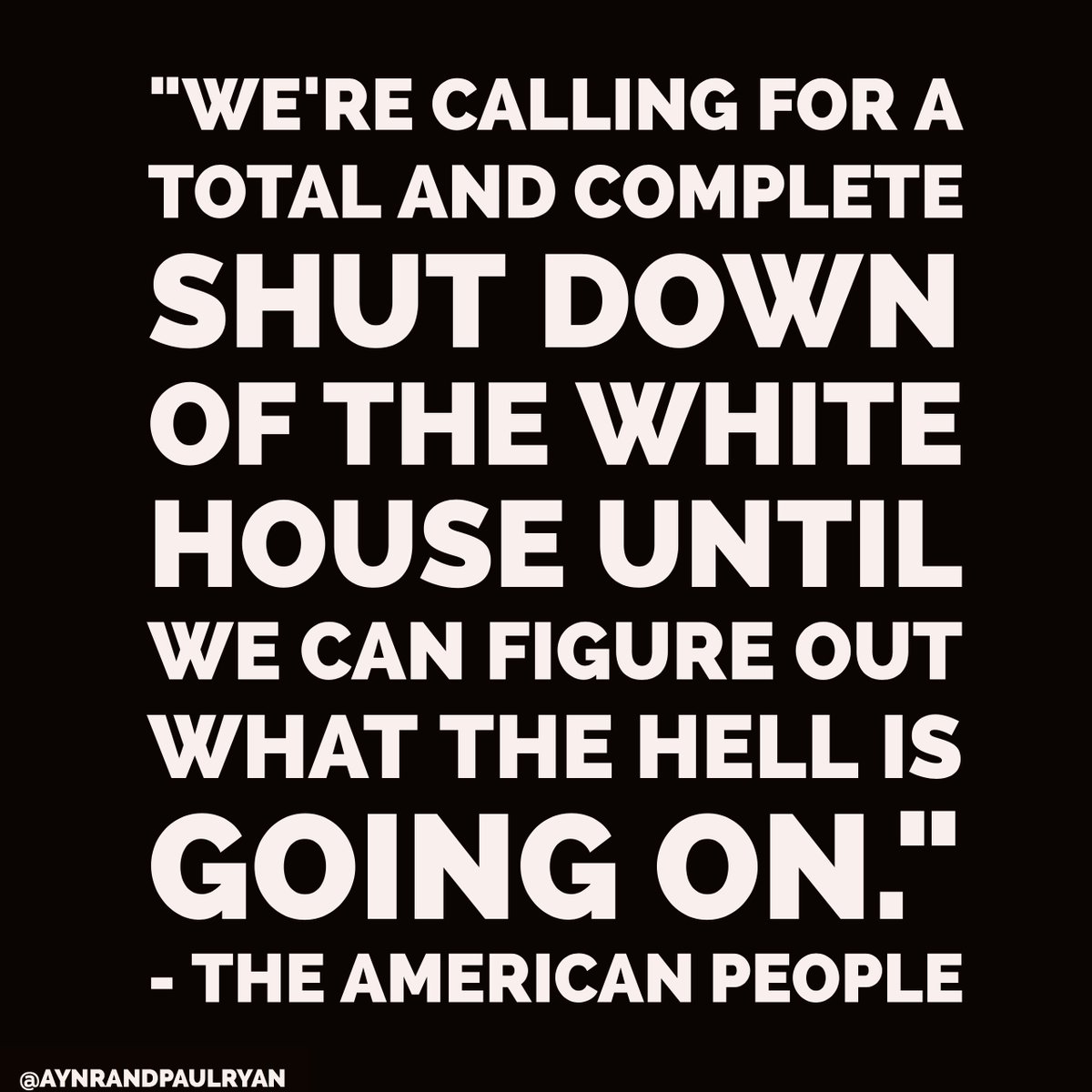 AynRandPaulRyan's tweet photo. @realDonaldTrump @nytimes @NBCNews @ABC @CBS @CNN https://t.co/fDHNSNqJYw