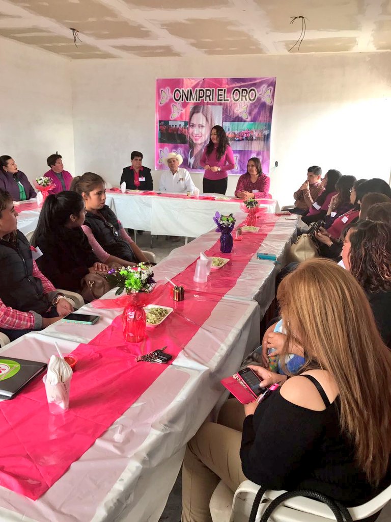 JuntasXDurango's tweet photo. Reunión de nuestra pdta @SugheyTorresR con estructura ONMPRI de los municipios Inde, Ocampo, Hidalgo y Sn Bernardo https://t.co/B95DNHkzL6