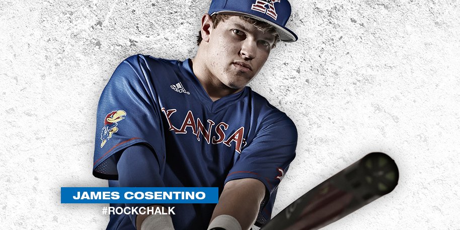 KUBaseball's tweet photo. HUGE three-run blast for the freshman Cosentino.. how about that for your first collegiate hit!! KU 3, CIT 0. #RockChalk https://t.co/52JalRyOiJ