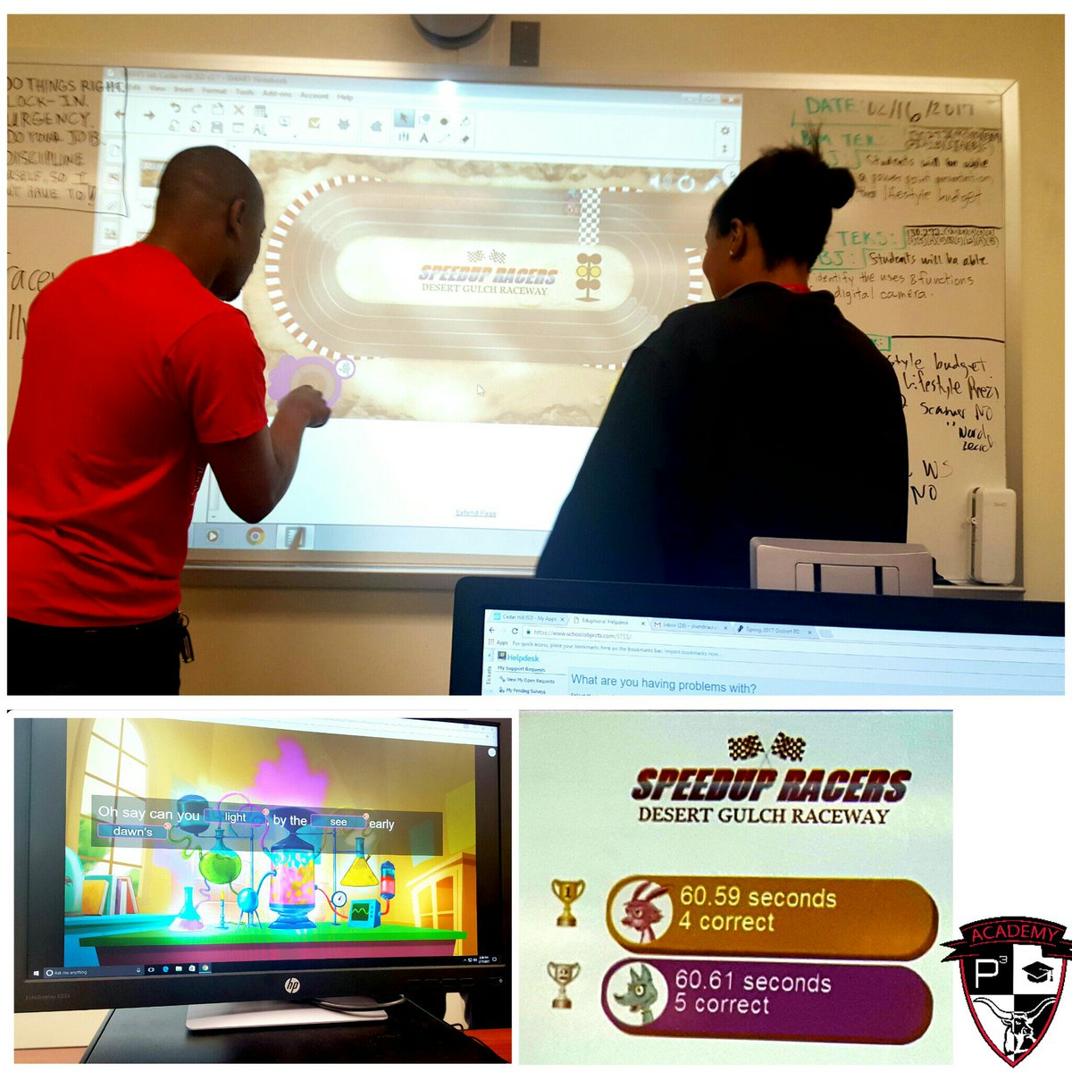 Mrs_SRussell's tweet photo. @cedarhillisd PD Engagement & Gaming in SMART Lab @CHCollegiate can get a bit COMPETITIVE!!! #funsession #HOTQuestioning #inquiryfun https://t.co/Io4bG1jq93