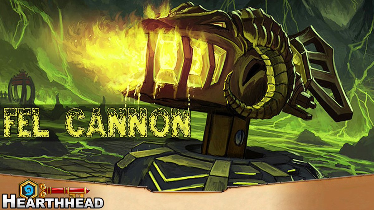 Hearthhead's tweet photo. This week's #FunCardFriday? A menacing Mech Warlock led by Fel Cannon. https://t.co/x922cweHel https://t.co/r4D1hIj5XS