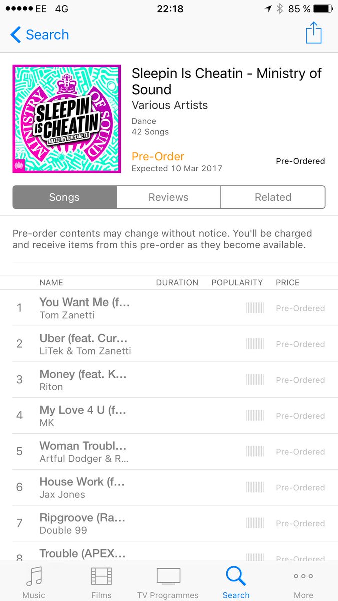 Amazing news &amp; big congrats to my boy <a href="/TomZanettiTZ/">Tom Zanetti</a> &amp; @kokanedj on their upcoming <a href="/ministryofsound/">Ministry of Sound</a> album! Just pre-ordered mine on <a href="/iTunes/">iTunes</a> 🔥