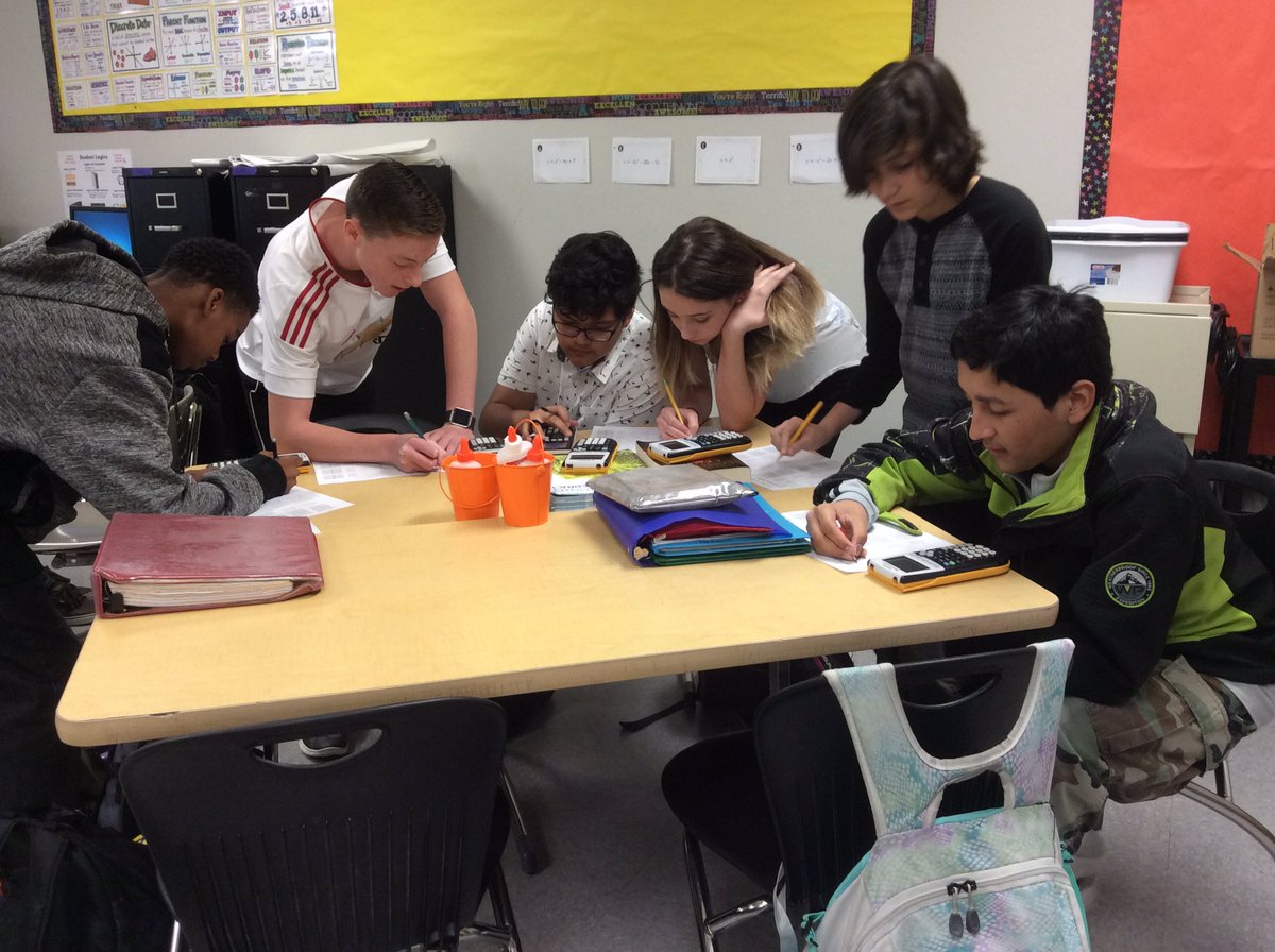 MrsSmithNavo's tweet photo. #Algebra students #collaborating to graph #quadratics using #ti84 @TICalculators @gamckay #nmsmath @dentonisd #Engaged @AllThingsAlg https://t.co/5GGOadD9jU
