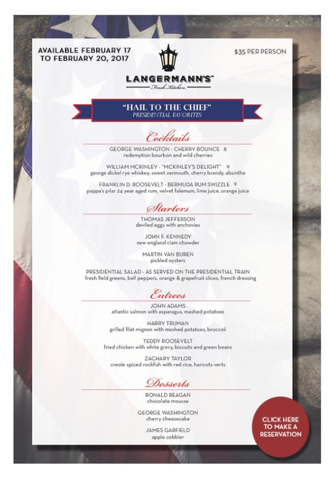 Let's Eat - Presidential Style! bit.ly/2lfIF6D