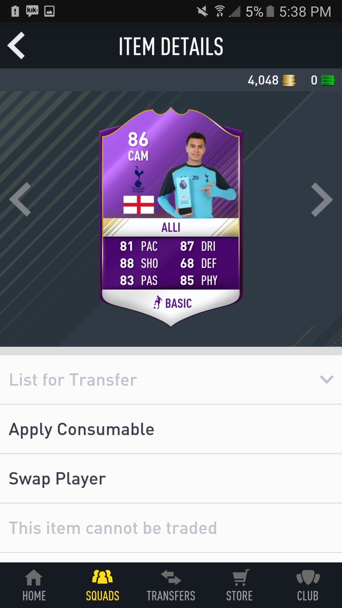 ItsPlam's tweet image. 3 PLAYERS IN THIS ACC HAVE GOTTEN AN UPGRADE! DM ME TO BUY! 

#fifa17 #fut #fut17 #fifa #fifacoins #futcoins #FUTChampions #delealli #kante