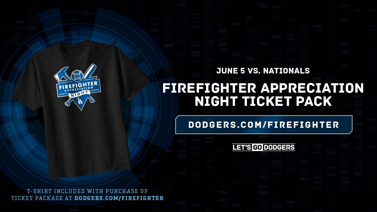 Dodgers's tweet photo. Retweet this by 4 p.m. PT for a chance to win a Firefighter Appreciation Night ticket pack for two! #RandomActsOfKindnessDay https://t.co/HMA5GUxGwX