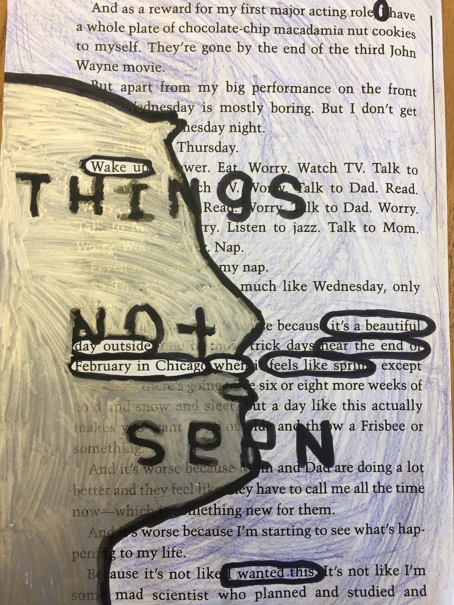 MsBernardTeach's tweet photo. We made "Found Poems" for Read Your Heart Out Day! There was so much creativ energy in Room 2088 today!! https://t.co/uo4mJFChje