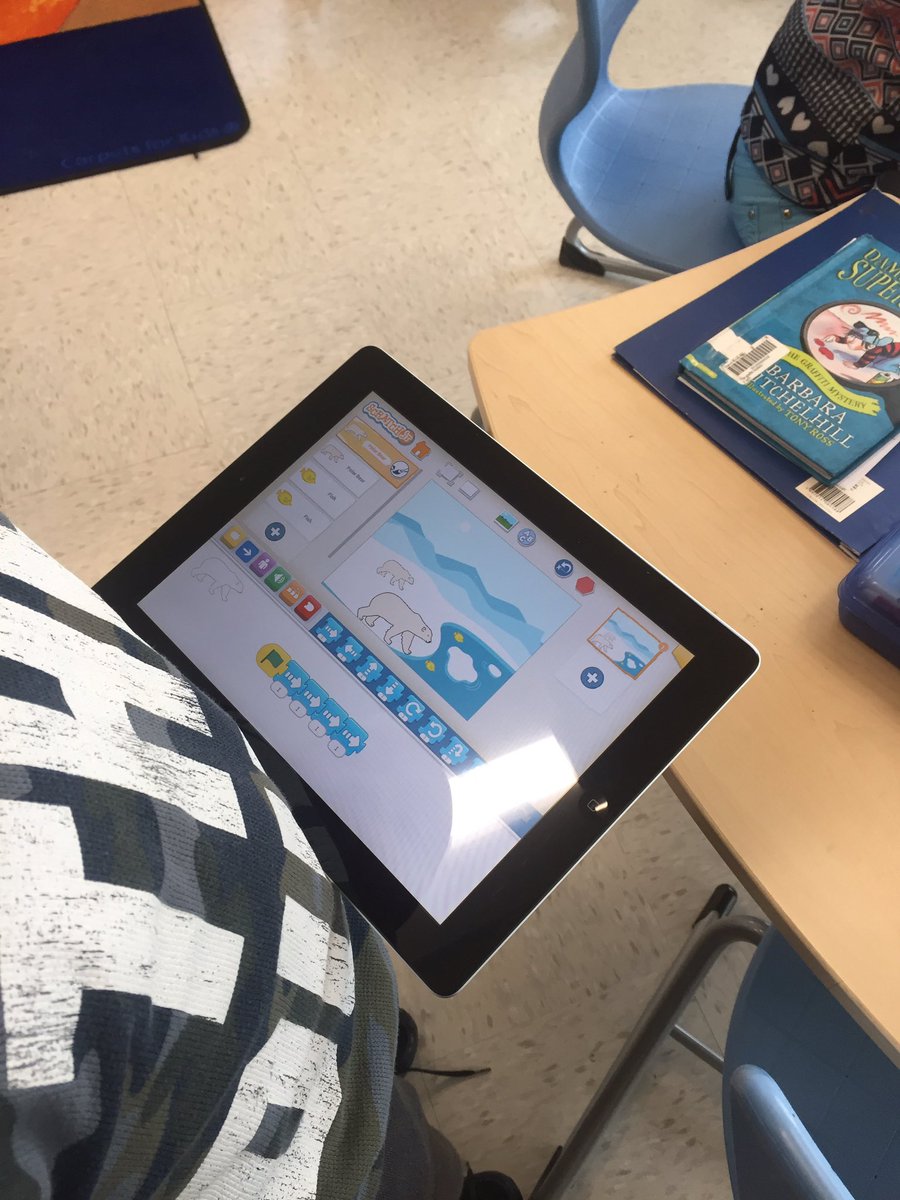 DSASTEM's tweet photo. Second graders use Scratch, Jr. to show what they have learned about animal habitats. #dsaexplore #dsasecond https://t.co/MirPrl49RN