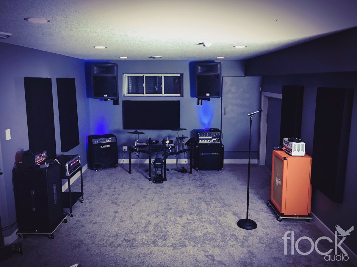 FlockAudio's tweet photo. All setup and ready for an early morning prepro session with #EndsInTragedy. Let's get this EP rolling! - #yeg #yegmusic #flockaudio #studio https://t.co/KsZ6YGMRHl