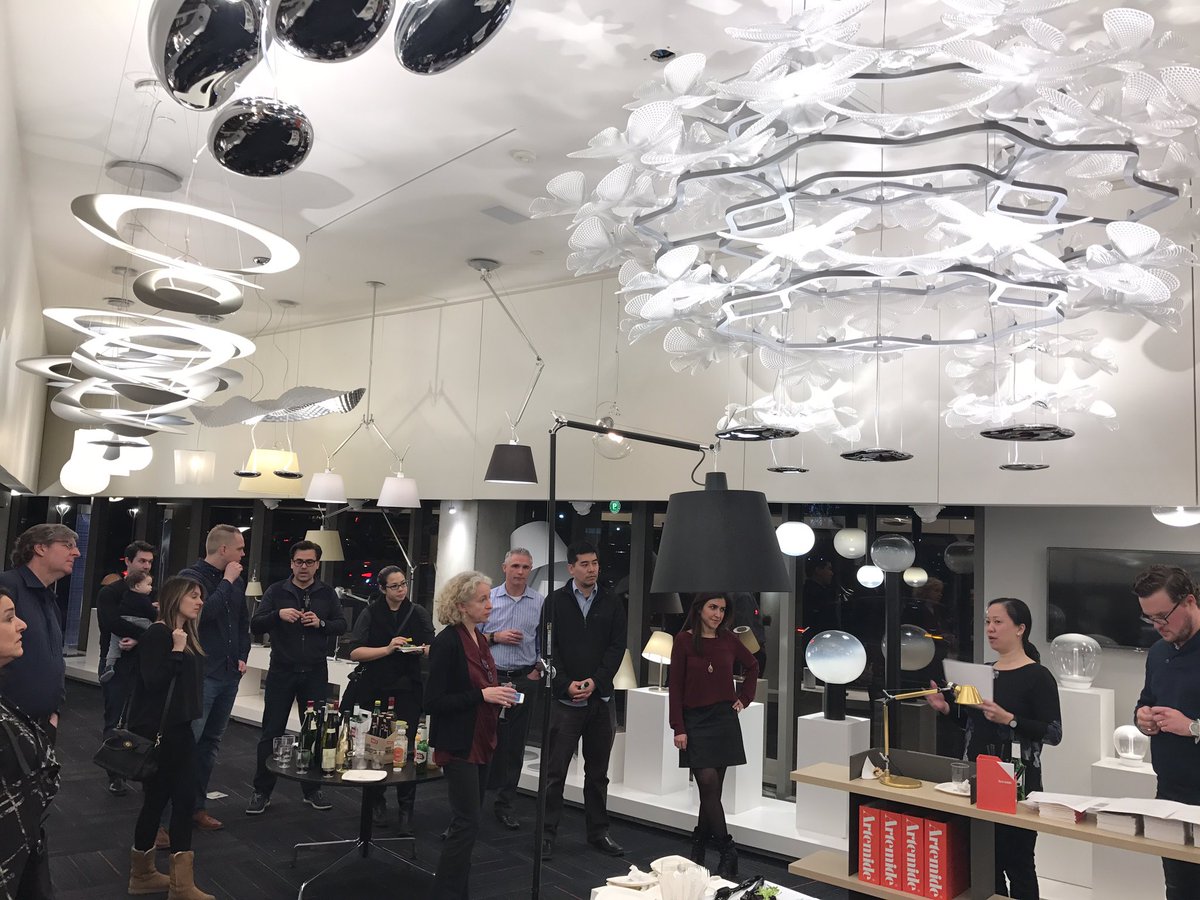 AlulaLighting's tweet photo. Fantastic @IALD evening starting at @artemide showroom for #torontolightfest #IALDToronto #lightingdesign https://t.co/84LJ6dsxtV