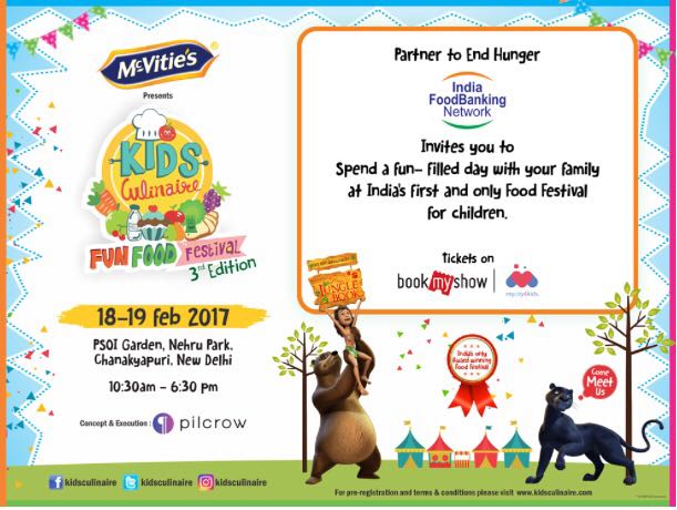 #FunFood festival. Join us at #KidsCulinaire with your family and enjoy a fun filled day to teach your kids not to waste food.