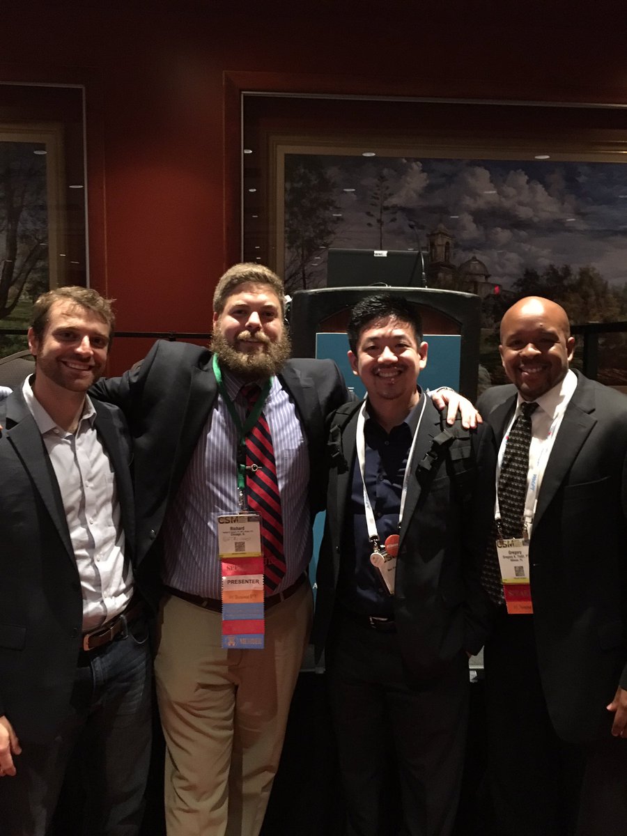ptreviewer's tweet photo. When the talk you give at #CSM2017 trends on Twitter...#crushedIT #HeavyHitters Thank you to all attendees, and this amazing team! #SocialPT https://t.co/K646nw3ZbE