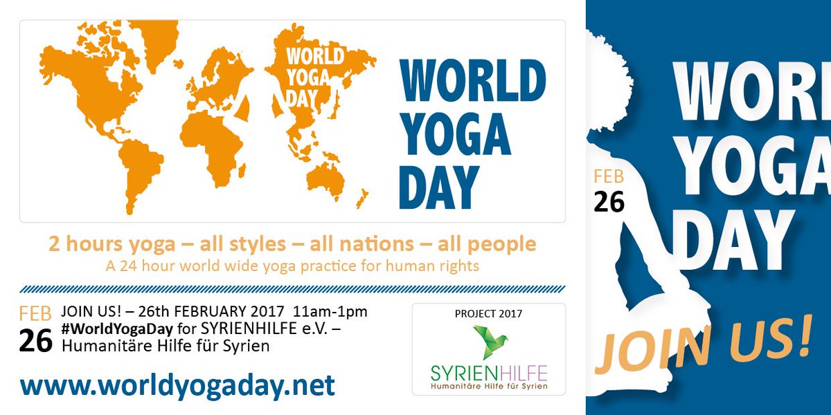 Countdown for #WorldYogaDay #WorldYogaDay2017 - JOIN US! worldyogaday.net