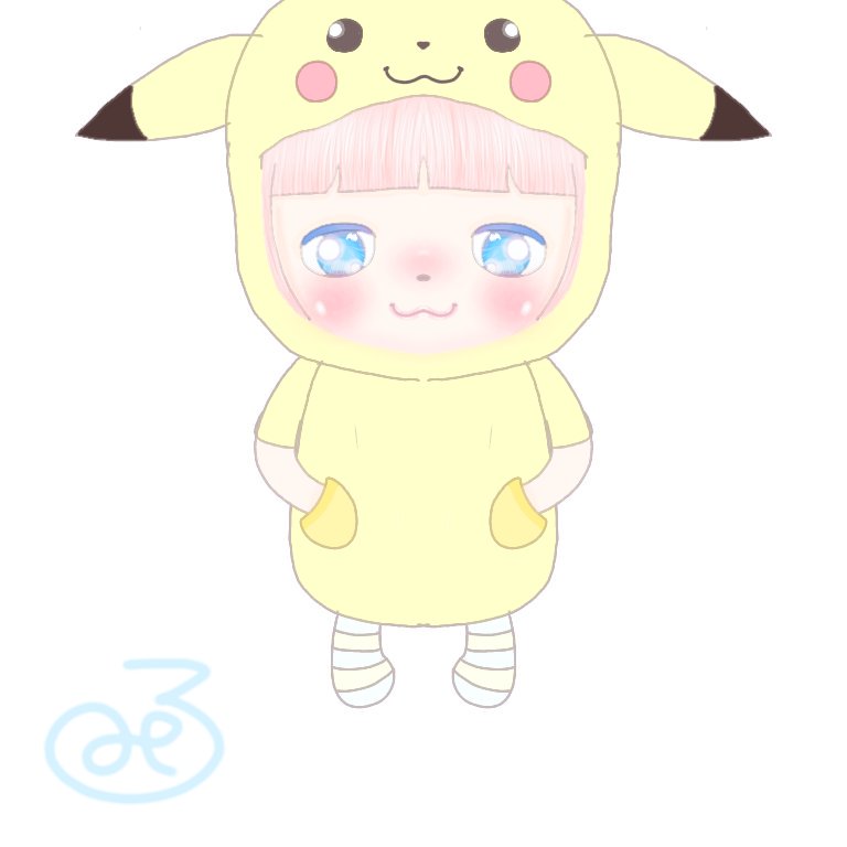 みる フードにしてみたw W ﾋﾞｰｰｰﾑ ピカチュウ フリーヘッダー イラスト