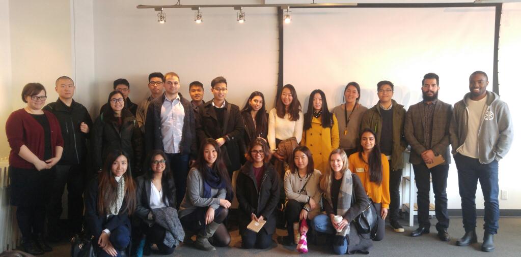 SFUBeedie's tweet image. Big thanks to @lululemon @athinkingape @BrainStationYVR @mobify @yvrairport @EA @qlik @Fortinet for hosting our @SFUBeedieBBA company tours!