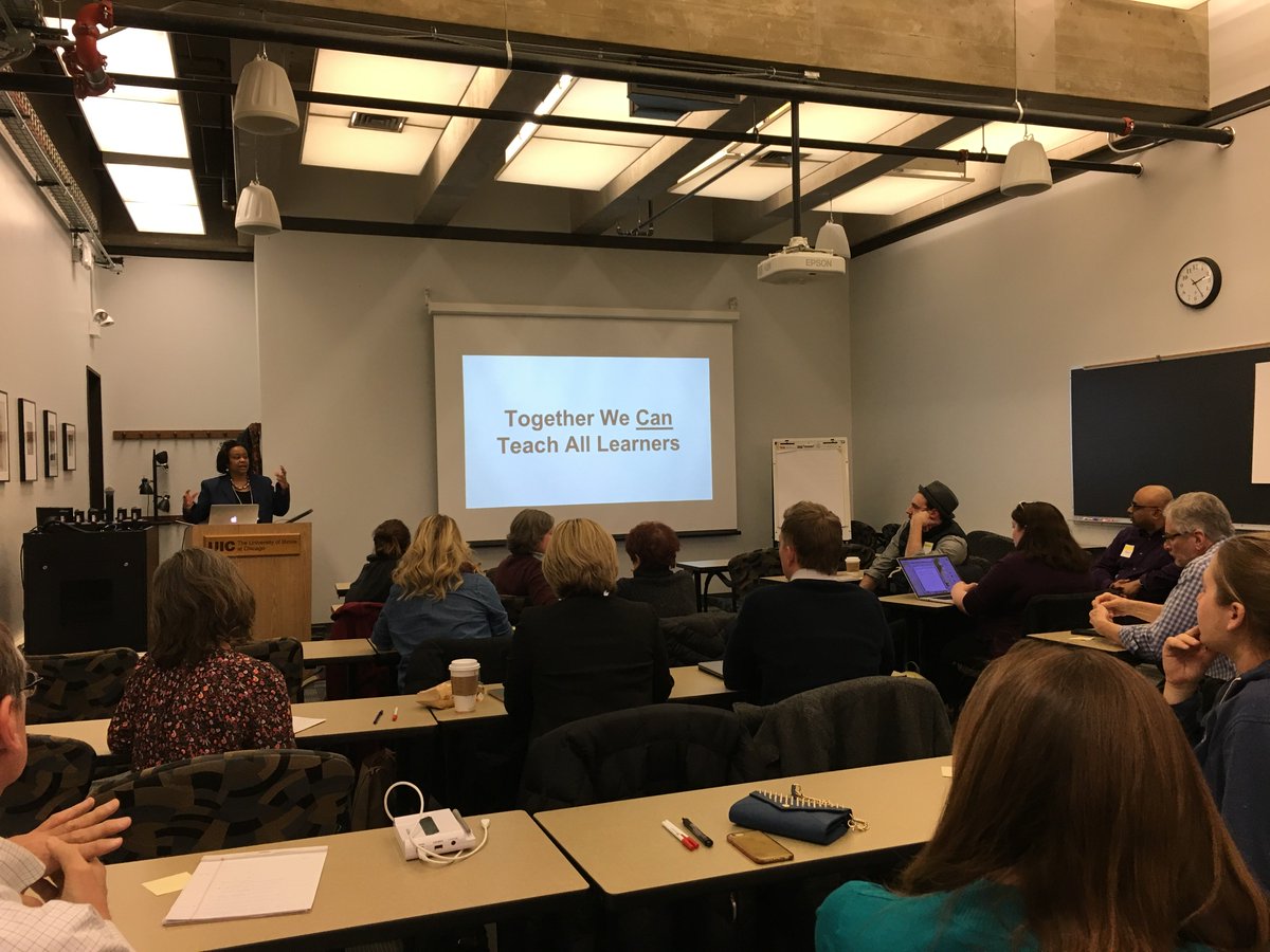 UICTLC's tweet photo. TLC Universal Design for Learning workshop #UDL: Equity instead of equality should guide our teaching #uiclearning https://t.co/xDbZ4BtMdu